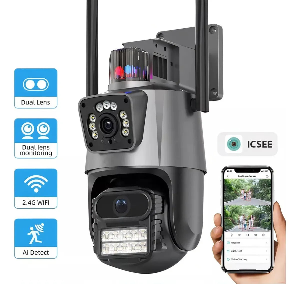 IT-BLUE Cámara Triple con WIFI IT-SC027