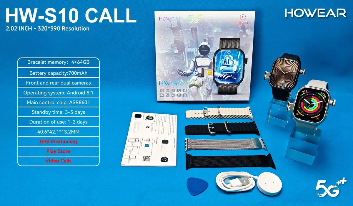 HOWEAR 5G+ Smart Watch  HW-S10 CALL