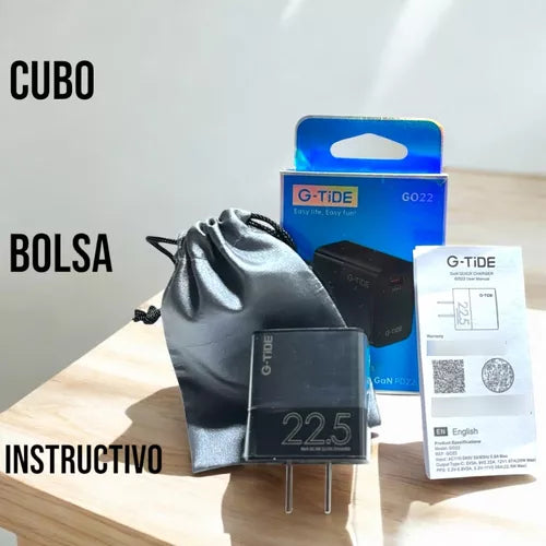 G-TiDE Cubo Cargador 22.5W Tipo C GO22